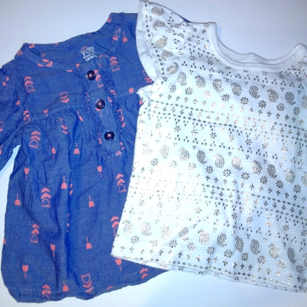 Carter's And Just One You 2 Piece Shirt Lot